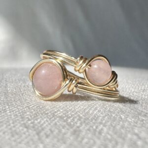 Rose Quartz Ring - Gold