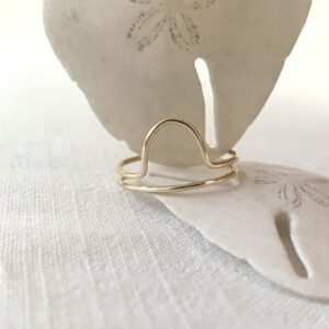 Half round band ring