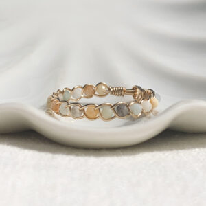 Amazonite Braided Ring