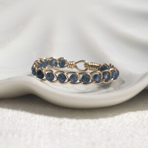 Sapphire Braided Ring