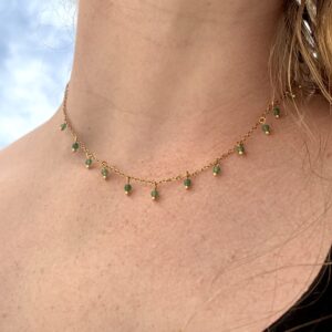 Charlotte Necklace - Green Aventurine