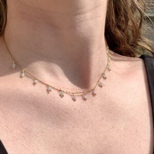 Charlotte Necklace - Aquamarine