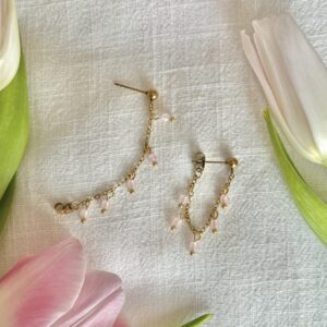 Rose Quartz Charlotte Studs